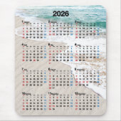 Oceanstrand Zand 2026 Kalender Muismat (Voorkant)