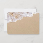 Oceanstrand zand RSVP Kaart (Achterkant)