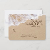 Oceanstrand zand RSVP Kaart (Voorkant)
