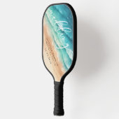 Oceanstrand Zomerfeest Spellen Trouwen Pickleball Paddle (Links)
