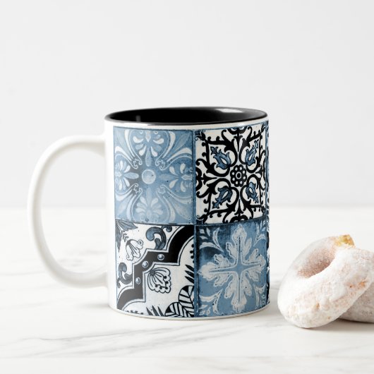 Oceantegel Tweekleurige Koffiemok (Met donut)