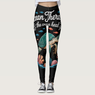 Oceantherapie Zeeschildpad - Laat de golven je gen Leggings
