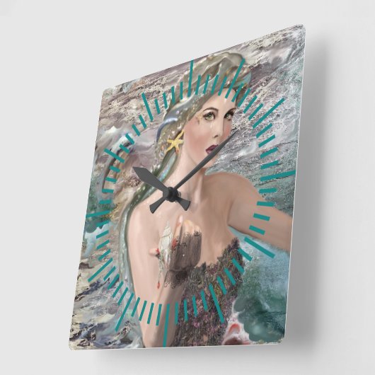 Oceanus Daughter Wall klok (Hoek)