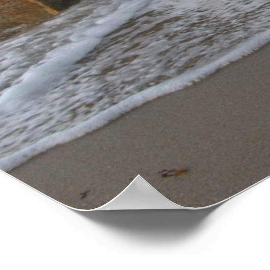 Oceanview onder de foto van de pier poster (Hoek)