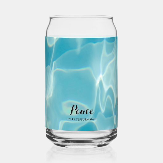 Oceanwater zonnige golven modern blikvorm glas (Voorkant)