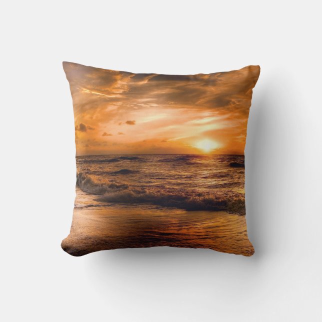 Oceanzonsondergang Kussen (Voorkant)