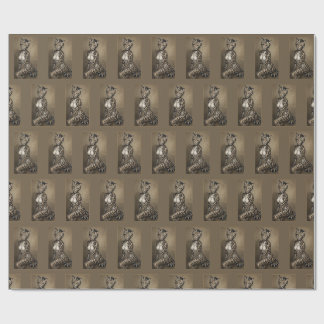 Oceline Ocelot Uitzicht Zittend Portret Patroon Cadeaupapier