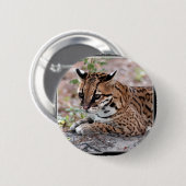 Ocelot 01 11x11 ronde button 5,7 cm (Voorkant /achterkant)