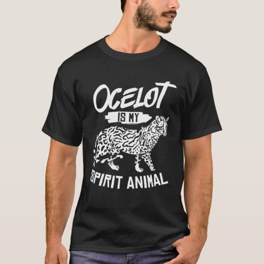 Ocelot Animal Cute Wild Cat T-shirt (Voorkant)