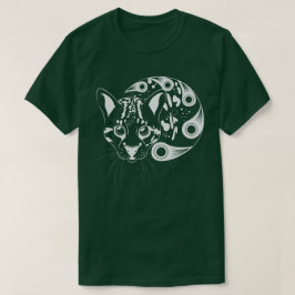 Ocelot Big Cat Ink Art T-shirt