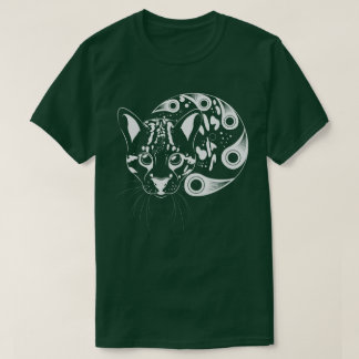 Ocelot Big Cat Ink Art T-shirt