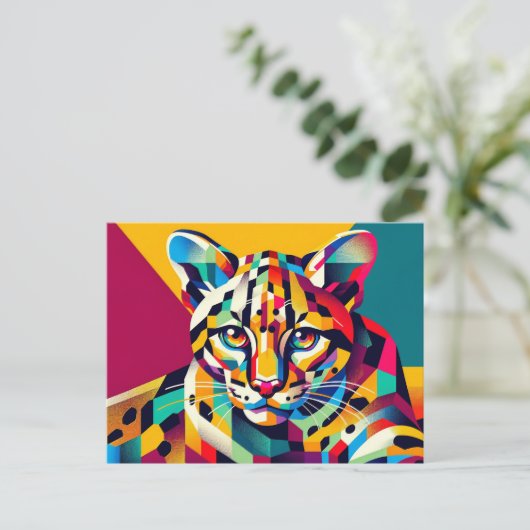 Ocelot-Briefkaart Briefkaart (Staand voorkant)