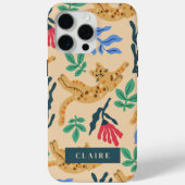 Ocelot Cat & Matisse bladeren Case-Mate iPhone Case (Achterkant)