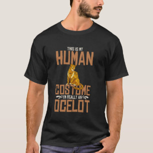 Ocelot Kat Grappige Schattige Dieren T-shirt