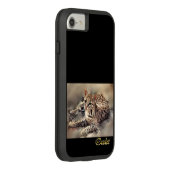 Ocelot Lovers Art Case-Mate iPhone Case (Achterkant / rechts)