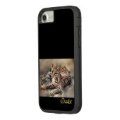 Ocelot Lovers Art Case-Mate iPhone Case (Achterkant/links)