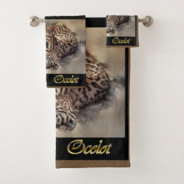 Ocelot Lovers Bad Handdoek