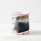 Ocelot Pattern Voeg je eigen foto Mok toe - Roze (Center)