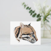 Ocelot Portrait Briefkaart (Staand voorkant)