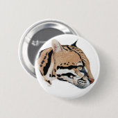 Ocelot Portrait Ronde Button 5,7 Cm (Voorkant /achterkant)