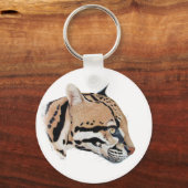 Ocelot Portrait Sleutelhanger (Voorkant)