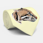 Ocelot Portrait Stropdas (Opgerold)