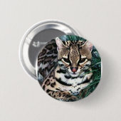 Ocelot Ronde Button 5,7 Cm (Voorkant /achterkant)