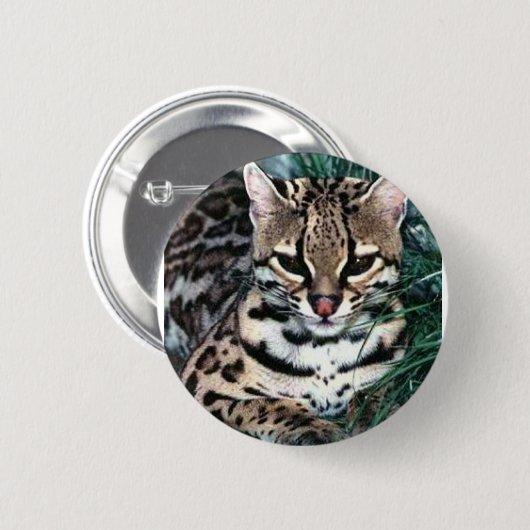 Ocelot Ronde Button 5,7 Cm (Voorkant /achterkant)