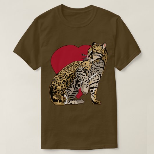 Ocelot Wild Cat Wild Life T shirten T-shirt (Design voorkant)
