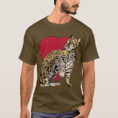 Ocelot Wild Cat Wild Life T shirten T-shirt (Voorkant)