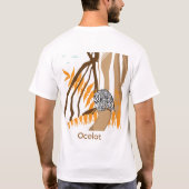 Ocelot Wilde Cat T-shirt (Achterkant)