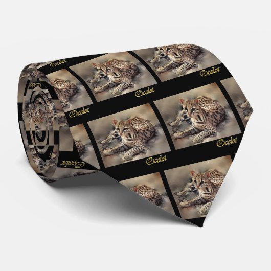 Ocelotkunst Stropdas (Opgerold)