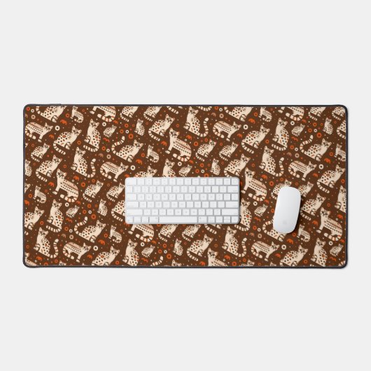 ocelotpatroon bureaumat (Keyboard & Muis)