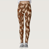 ocelotpatroon leggings (Voorkant)