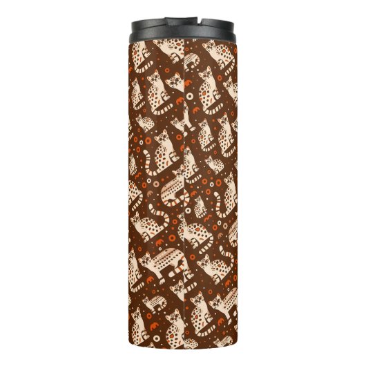 ocelotpatroon thermosbeker (Achterkant)