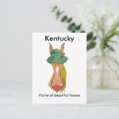 OceTDS184, Kentucky, thuisbasis van mooie paarden Briefkaart (Staand voorkant)