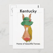 OceTDS184, Kentucky, thuisbasis van mooie paarden Briefkaart (Voorkant / Achterkant)