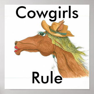OceTDS189, Cowgirl, regel Poster