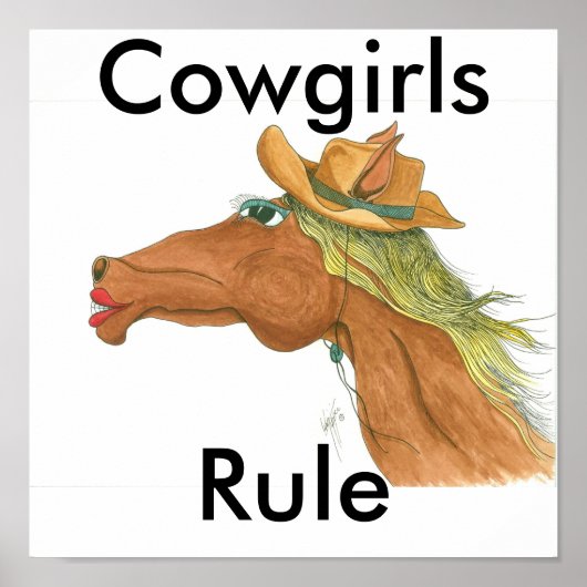 OceTDS189, Cowgirl, regel Poster (Voorkant)