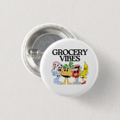 Ocha Grocery Gang Mascot Squad Ronde Button 3,2 Cm (Voorkant /achterkant)