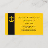 Ocher Black Gold Law Office Visitekaartje (Achterkant)