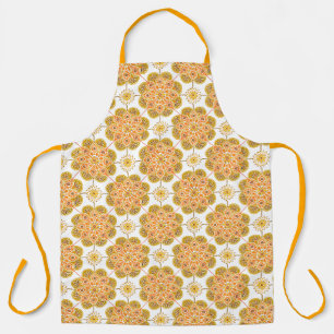 Ocher Medallions-Schort Schort