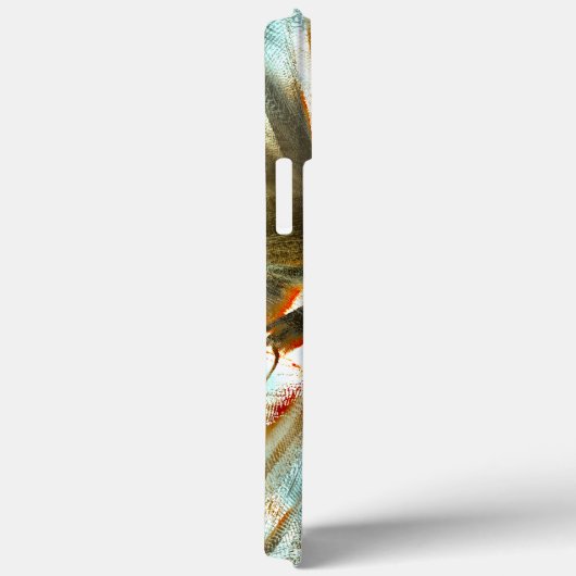 Ocher textuur met pixelated knik en krassen de Case-Mate iPhone case (Achterkant / Rechts)