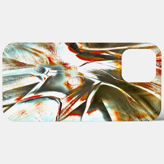 Ocher textuur met pixelated knik en krassen de Case-Mate iPhone case (Achterkant (horizontaal))