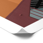 Ochilview Park, Stenhousemuir. Stadium afdrukken. Poster (Hoek)