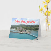 Ocho Rios, het Wenskaart van Jamaïca Kaart (Gele Bloem)