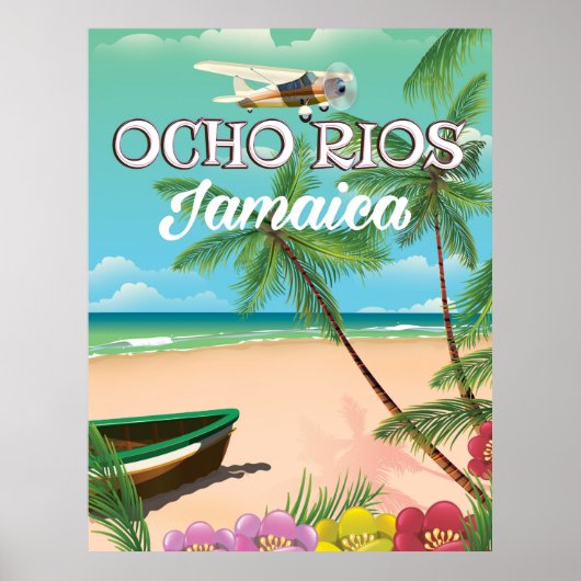 Ocho Rios Jamaica reisposter Poster (Voorkant)