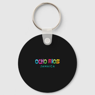 Ocho Rios Jamaica Retro Tropisch Design Sleutelhanger