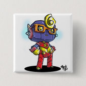 Ocho Vierkante Button 5,1 Cm (Voorkant)