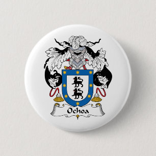 Ochoa Family Crest Ronde Button 5,7 Cm